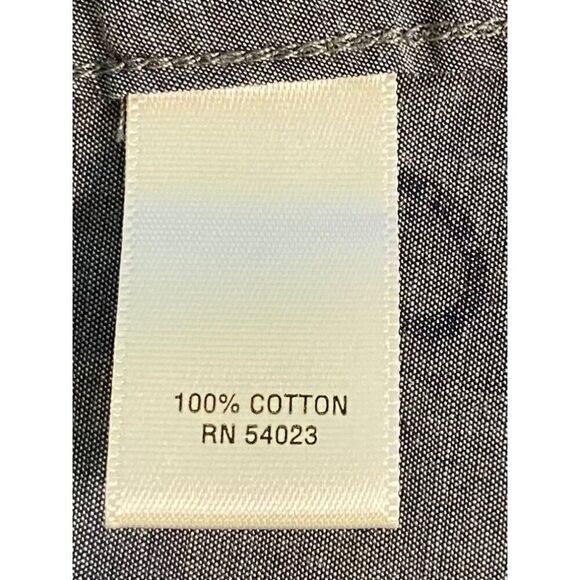 Banana Republic Shirt Women's M Blue Soft Wash Button-Up Horseshoe Print Country - Picture 5 of 12